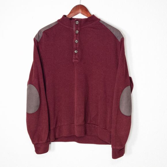 Cremiux Other - Cremieux Men’s Pullover Henley Burgundy Heritage Preppy Pullover Henley Medium